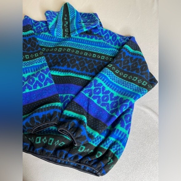 Vintage Northern Territories Sunbuster  hooded  Size L/XL Made In Usa - Picture 2 of 16